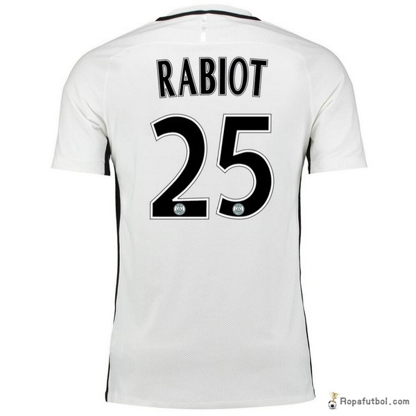 Camiseta Paris Saint Germain Replica Tercera Ropa Rabiot 2016/17 Blanco